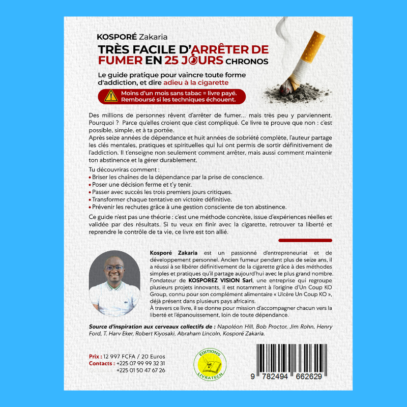 Le livre sur comment stopper n'importe quelle addiction. En particulier le tabagiste.